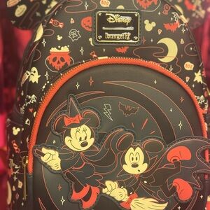 Loungefly Halloween Mickey and Minnie Backpack